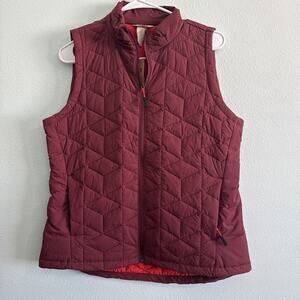 Duluth Trading Vest Agiloft Quilted Puffer Zip Pockets‎ Insulated Womens Med NWT